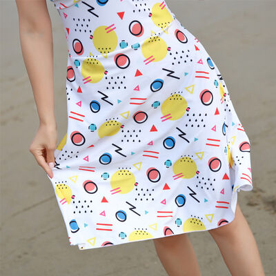 High Waist Swimwear Custom Printed Swimwear Fabric One Piece Women