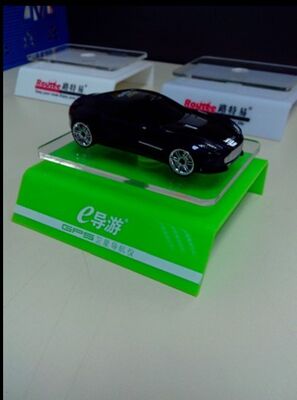 Advertising Black Box Transparent Acrylic Display Stands / Brochure Holder