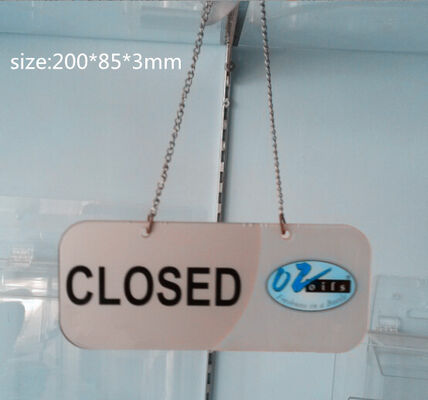 Transparent Acrylic Photo Frames Non-toxicity with a metal chain