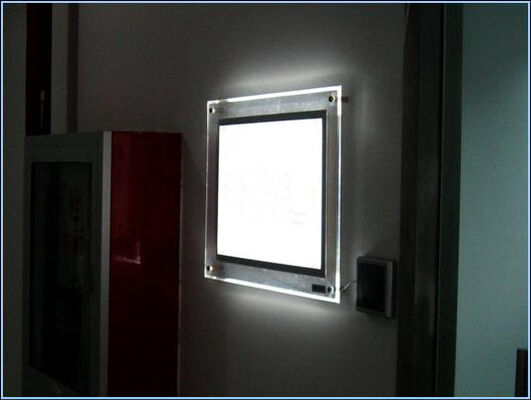 Desktop Acrylic Photo Frames Brochure Display Racks For Hotels / Restaurants