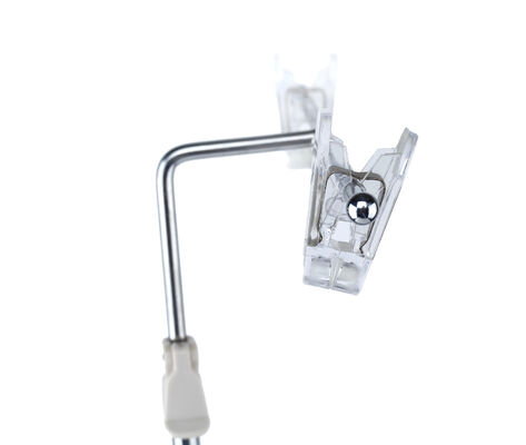 POP Magnetic Sign Holders 300mm Pole For Supermarket , Plastic Clip