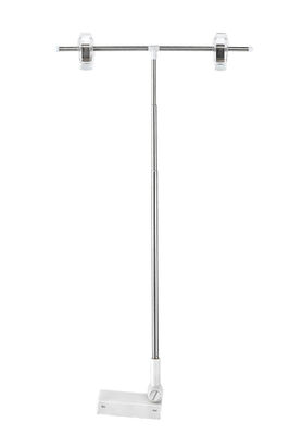 220-800mm Metal Base Pop Poster Magnetic Sign Holders With Two Wire Clips
