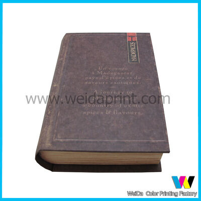 Book Shaped Decorative Cardboard  Paper Packaging Boxes for Gift