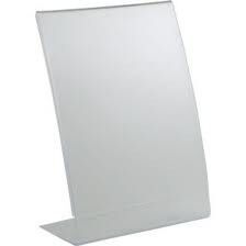A4 L - shape Clear Acrylic Menu Holder for Tables SGS Approved