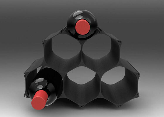 Drink Rack Shop Furniture , Honeycomb Structure Store Fixture