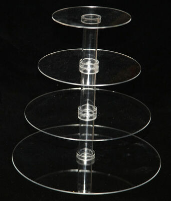Grocery Acrylic Display Stands , Sturdy Cupcake / Dessert Tower