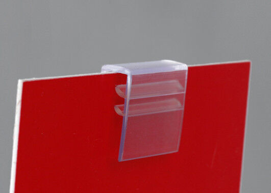 Customized Sign Holder Ragid and Flexible PVC , Hinges with Adhesive Bottom