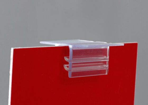 Sign Holder with Flexible Hinges, Adhesive Bottom, Swing Sign Holder