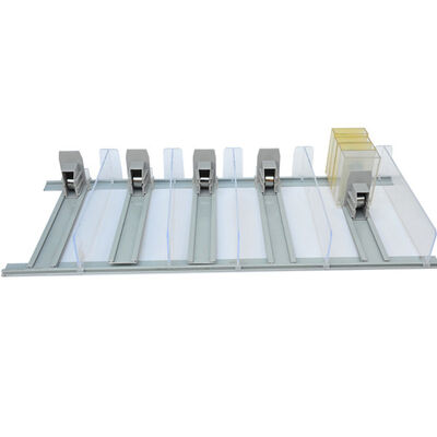 Food Supermarket Shelf Pusher , Plastic Retail Sign Holders