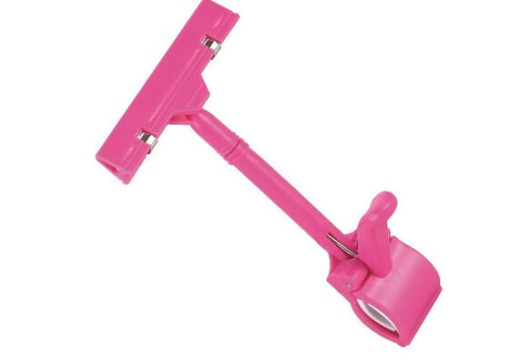 Clothing racks Red acrylic wall sign holders , sign holders stands