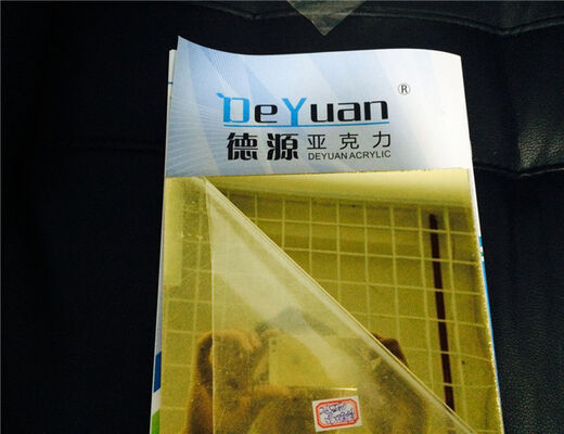 5mm Gold high impact acrylic sheet mirror For Dental utensils , Sticker