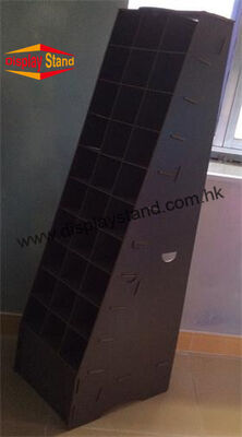 Customized Black Floor MDF Display Stand Shelf for Retail Stores