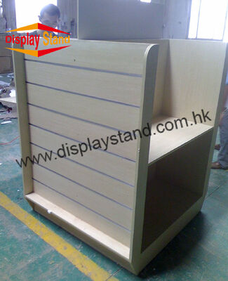 Promotional Floor MDF Display Stand with OEM Logo for Supermarket