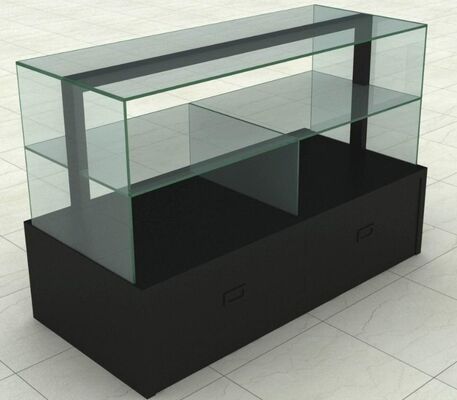 Customized MDF " Recycled wood " Jewelry MDF Display Stands With Glass Or Acrylic