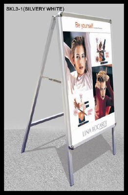 Advertising double sided Aluminium display stand , poster stand A board
