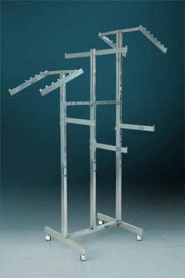 Six Arms Metal Used Clothing Display Stands For Commercial Malls