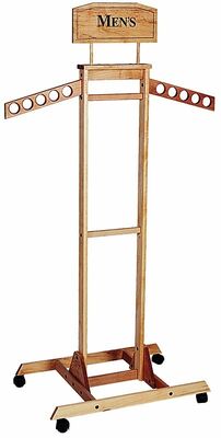 Shop Practical Wood Hanging Display Rack / Clothes Display Rack