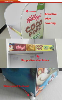 Durable Advertising Cardboard Display Stands With Varnish Coating