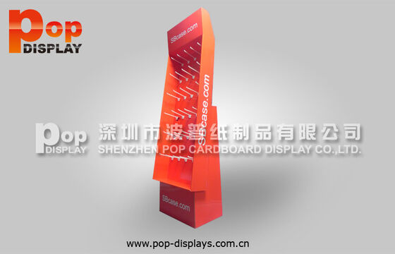 Recycle Hook Cardboard Display Stands , Plastic Pegable Display Rack