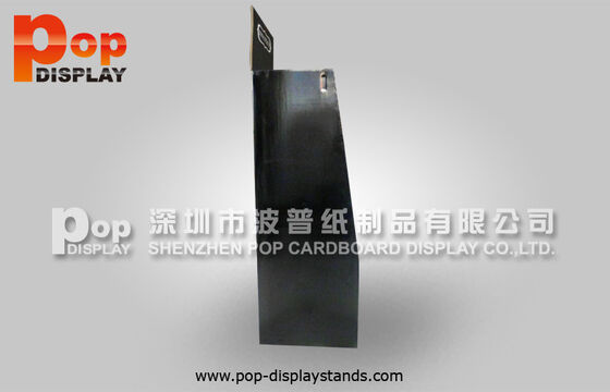 Black Cosmetic Display Stands ,  Durable Cardboard Displays With 4 Shelves