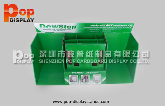 OEM / ODM Cardboard Displays Stands Custom Design With LCD Advertising Player