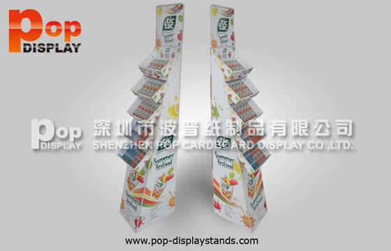 Supermarket Promotion Cardboard Floor Stand Paper Tictac Candy Display Shelves