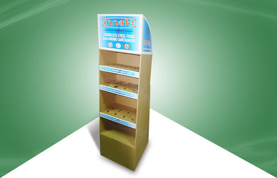 Adjustable Four Shelf Cardboard Display Stand for Caccum Cup