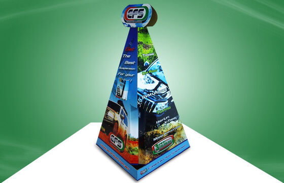 Unique Design Cardboard Display Stands Car Accessory Floor Display