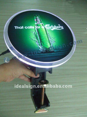 Acrylic Budweiser Bar Top Bottle Opener With Light Up Display Custom