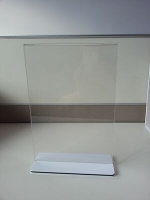 Restaurant Clear Acrylic Sign Holder Menu Stand Plexiglass Label Holders