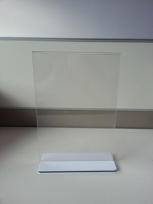 Restaurant Clear Acrylic Sign Holder Menu Stand Plexiglass Label Holders