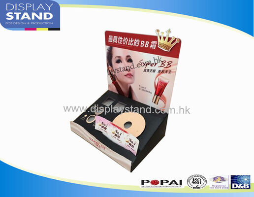 Cardboard Counter Display for Cosmetic Products,Liquid Makeup Beauty Products Display
