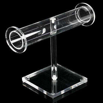 Clear Acrylic Jewelry Display Case Holder Stand With Silk-Screen Logo