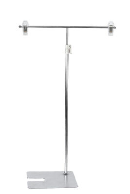 Metal Base Pop Tabletop Sign Holder Clip On Supermarket Counter / Desk