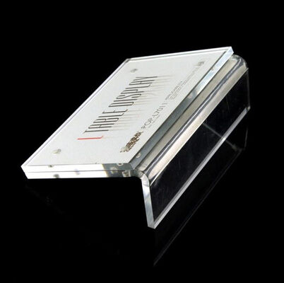Stand Up Acrylic Sign Holder with business card holder