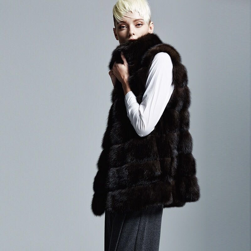 wholesale fashion high quality custom faux fur coat