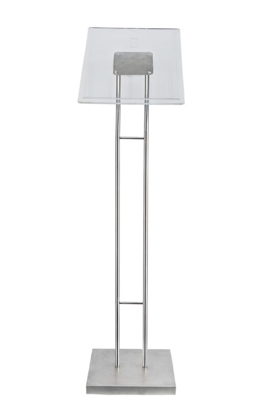 Tabletop Clear POS Sign Holder , Pop Poster Stand Holders With Two Hooks