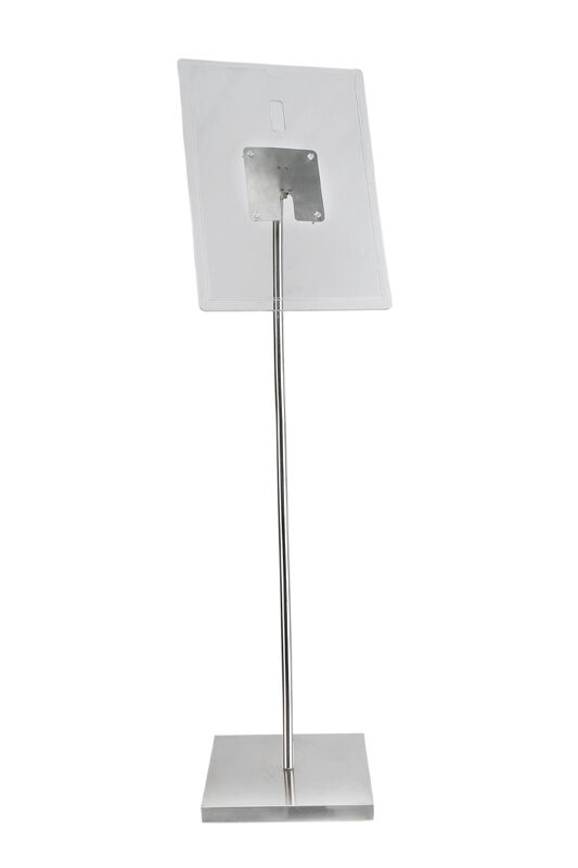 Floor Standing POS Poster Sign Holder , 1100 - 1600mm Floor Stand Display