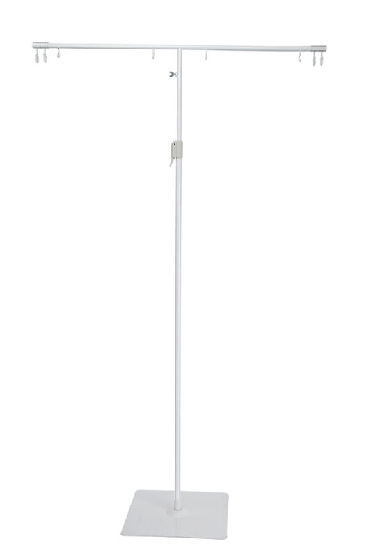 Adjustable Height POS Sign Holder Display Stand With White Powder Painting