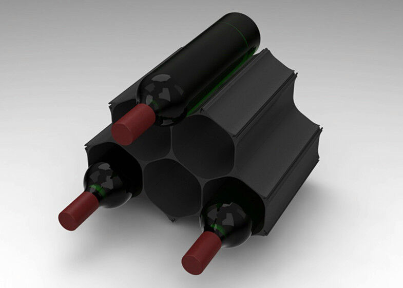 Drink Rack Shop Furniture , Honeycomb Structure Store Fixture