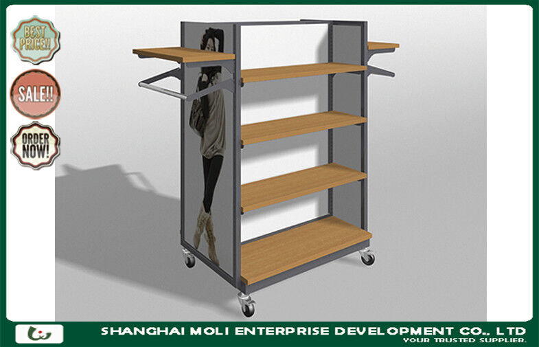 Customized Metal Retail Garment Racks display stand and clothes shop furniture