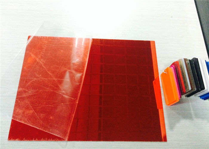 Red large Bending acrylic mirror sheet 4mm for Decorative profiles