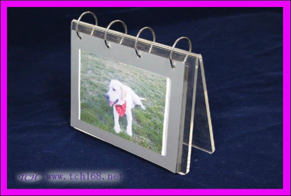 Transparent Acrylic Calendar Holder , Plastic Calendar Display Stand