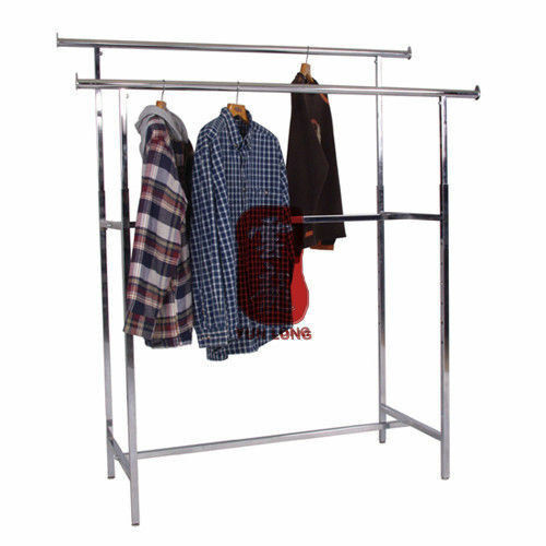 Double Side Clothes Display Stand For Shopping Malls , Supermarket