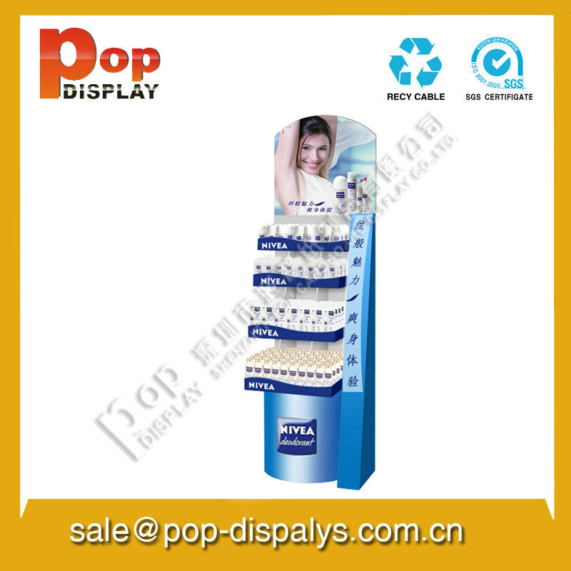 Pop Foldable Cosmetic Display Stands , Makeup Display Racks