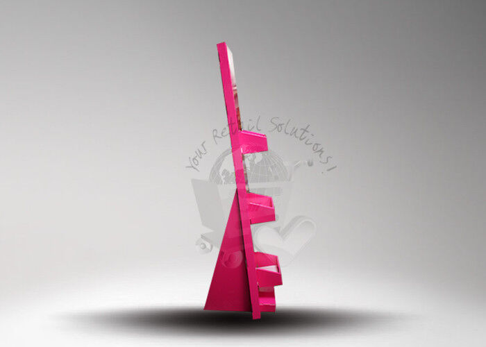 Matt Lamination 3 Tier Advertising Cosmetic Display Stands for Supermarket