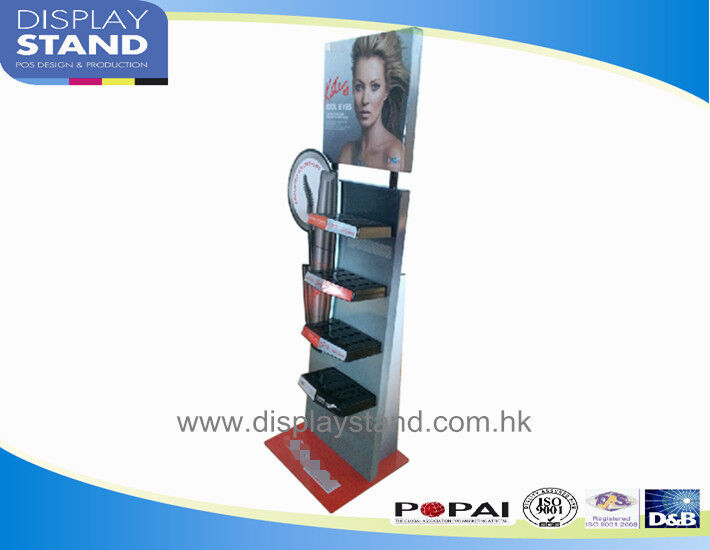 Pop Cosmetic Display Stands Cosmetic Display Stand CMYK Printing Cardboard Display