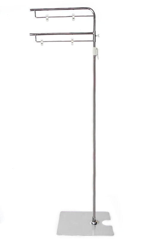 Metal Base Retail Floor Standing Sign Holders for Poster , 380mm Pole