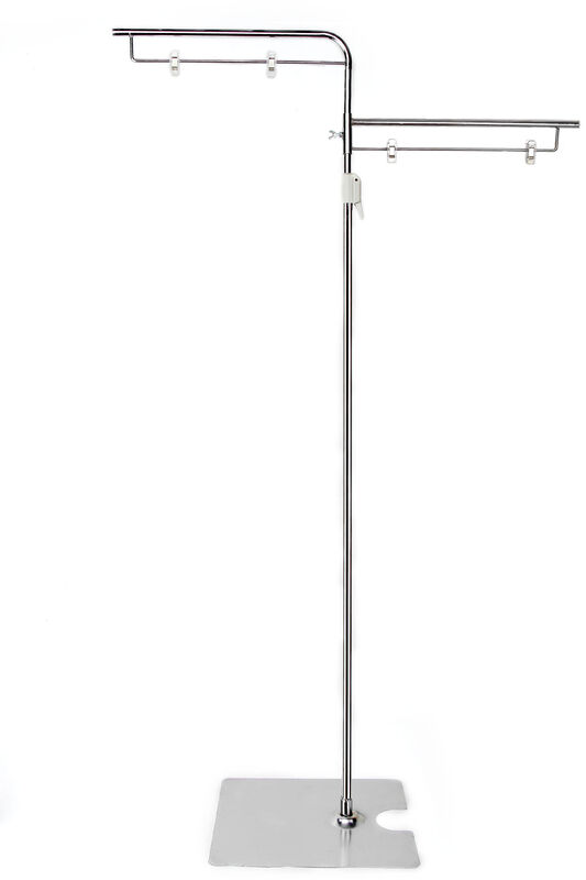 Retail Floor Poster Stands , Floor Standing Sign Holders 380mm Pole
