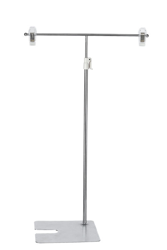 Metal Base Pop Tabletop Sign Holder Clip On Supermarket Counter / Desk